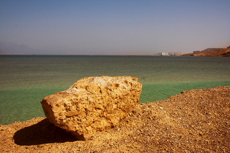 Dead sea view of ancient city Masada, summerの写真素材