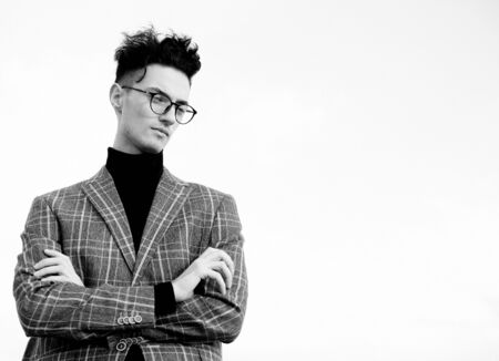 Elegant young handsome man.の写真素材