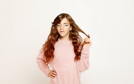 Charming happy young girl.の写真素材