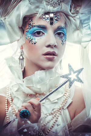 Snow Queen in closeup shot