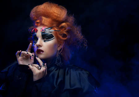 Halloween Vampire Woman portrait.