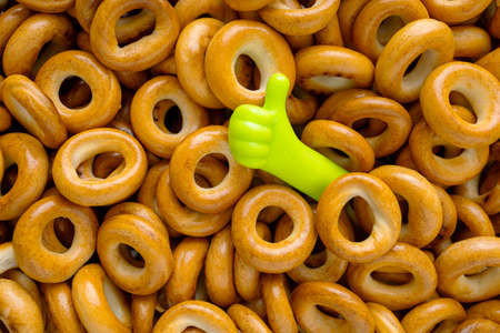Sushki. Sushka. Ring-shaped bread products. Ttraditional Eastern European small, crunchy, mildly...