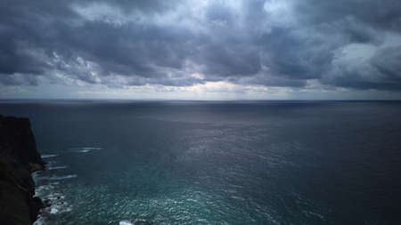 Cloudy sky over the Black sea, the Crimeaの写真素材