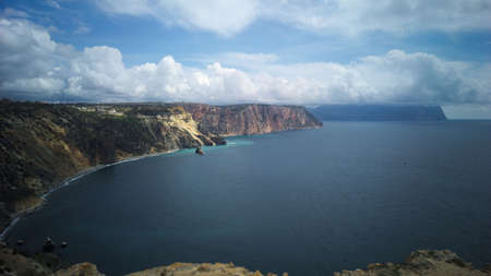 the cape Fiolent in the Black sea, Crimea.の写真素材