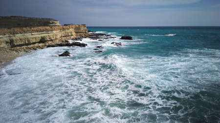 Blue Bay in the Black sea, the Crimeaの写真素材