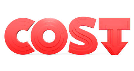 Cost down conceptの写真素材