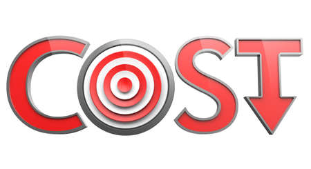 Cost down concept の写真素材