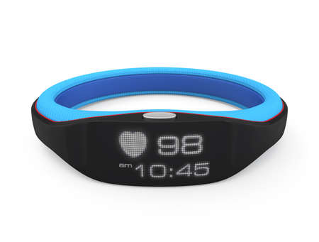 Smart wristband isolated on white backgroundの写真素材