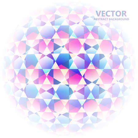 Colored hexagons in the form of a ball on the white backgroundのイラスト素材