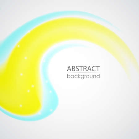 Colored abstract wave on the gray background. Vector illustrationのイラスト素材
