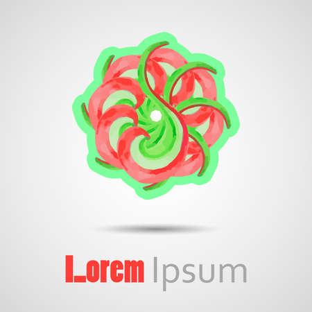 Watercolor abstract shape for your design. Vector illustrationのイラスト素材