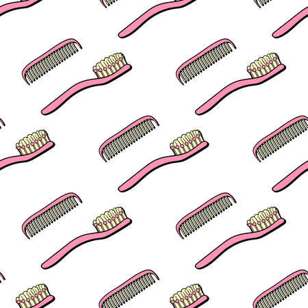 Pattern made from hand drawn elements. Vector illustration.のイラスト素材