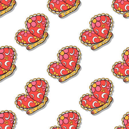 Pattern made from bright butterflies. Vector illustrationのイラスト素材