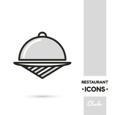 Cloche Restaurant Icon Collectionの写真素材
