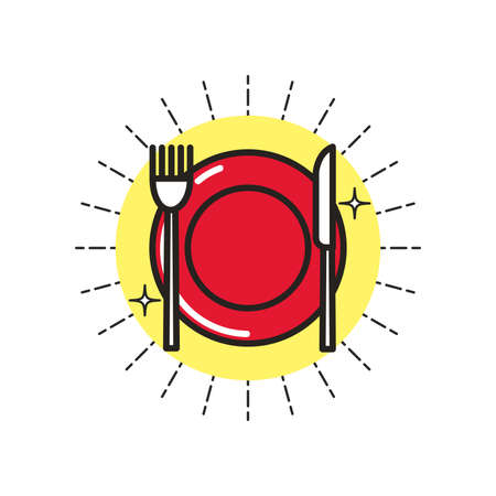 Linear Icon Dishesのイラスト素材