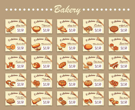 Set For Bakeryのイラスト素材