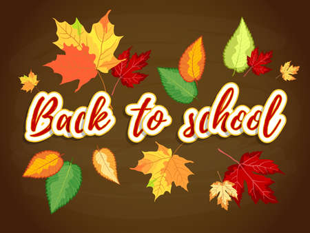 Back To School Autumnのイラスト素材