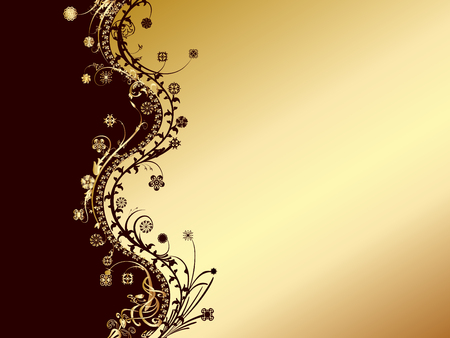 gold and black invitation cardのイラスト素材