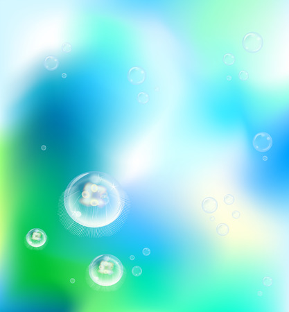 underwater jelly fishのイラスト素材