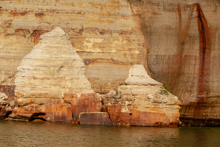 Rocks National Lake shore landscape background.の写真素材