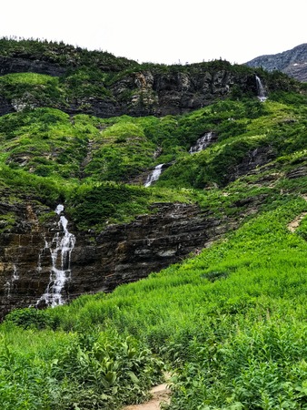 Glacier National Park Montana Rocky Mountains usaの写真素材