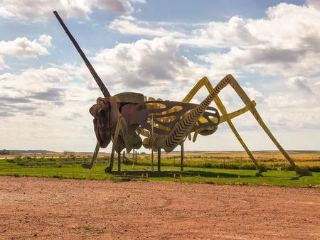 Enchanted Highway North Dakotaの写真素材