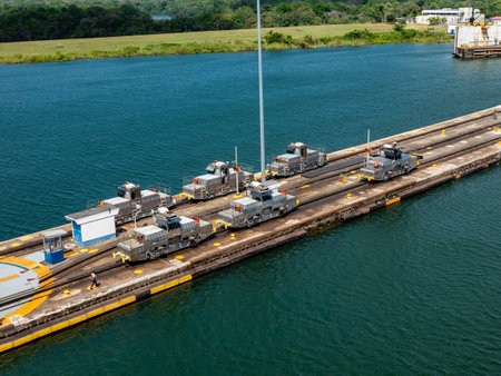 PANAMA CANAL TRANSITの写真素材