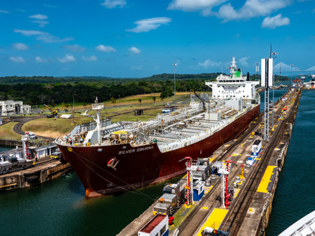 PANAMA CANAL TRANSITの写真素材