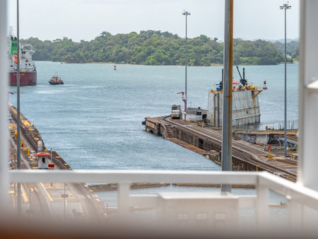 PANAMA CANAL TRANSITの写真素材