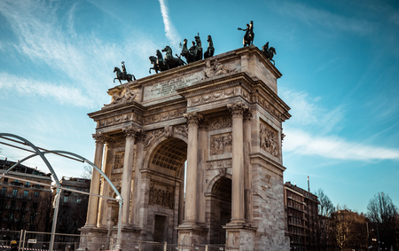 Old arch, glorious triumphal representationのeditorial素材