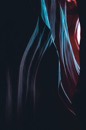 Upper Antelope Canyon, 'the place where water runs through rocksの写真素材