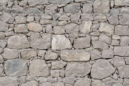 Wall texture with stonework of gray color. Concept background, texture, architectureの写真素材