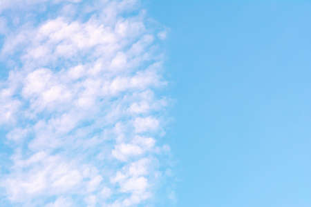 Blue sky with white clouds. Concept landscape, abstractionの写真素材