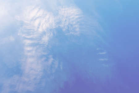Blue sky with white clouds that form the wings of an angel. Concept landscape, abstractionの写真素材