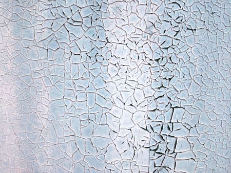 The texture of a painted blue wall that has cracked. Concept background, textureの写真素材