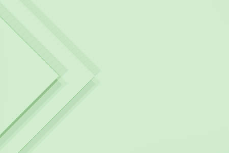 3D rendering. Simple geometric modern green background with triangular layered surfaces. Minimalistic layoutの写真素材