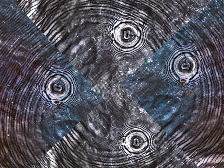 Contemporary collage. Abstract background with circular stains Concept art, abstractionの写真素材