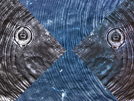 Contemporary collage. Abstract background with circular stains Concept art, abstraction.の写真素材