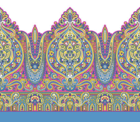 seamless traditional silk borderの写真素材