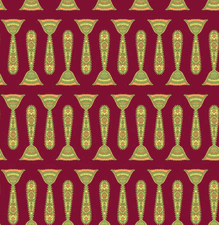 seamless Indian paisley patternの写真素材
