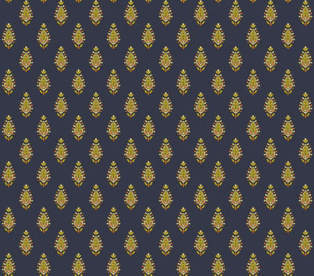 seamless traditional floral butti