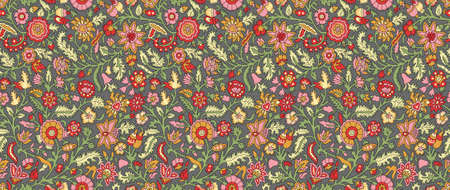 seamless floral design pattern background