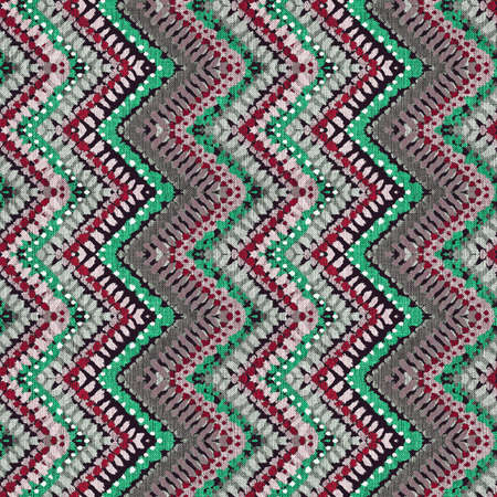 seamless abstract wave design red green colorの写真素材