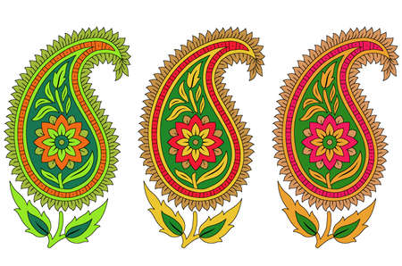 seamless traditional design paisley background