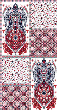 seamless abstract geometrical Indian background
