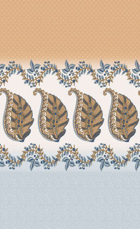 decorative paisley design pattern backgroundの写真素材