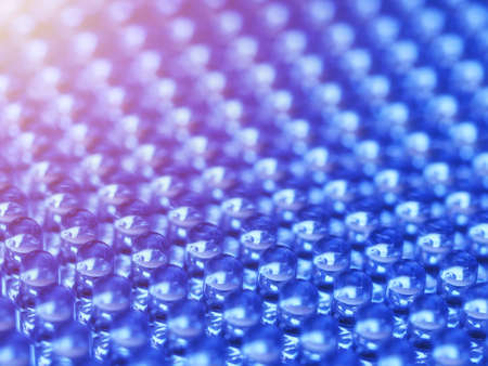 Close up on a grid of an LED arrayの写真素材