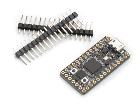 Galati, Romania - July 12, 2021: Adafruit ItsyBitsy RP2040 board for the implementation of...