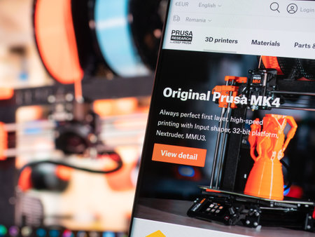 Galati, Romania - March 29, 2023: The New Prusa MK4 3D pPrinter Revolutionizes the Industry....