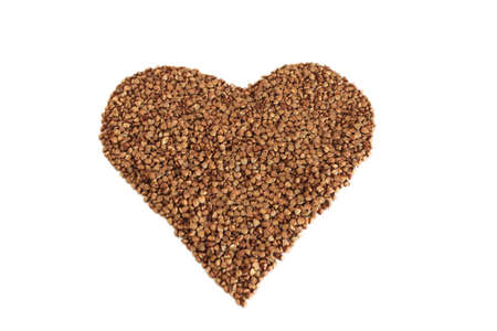 Groats buckwheat heart.